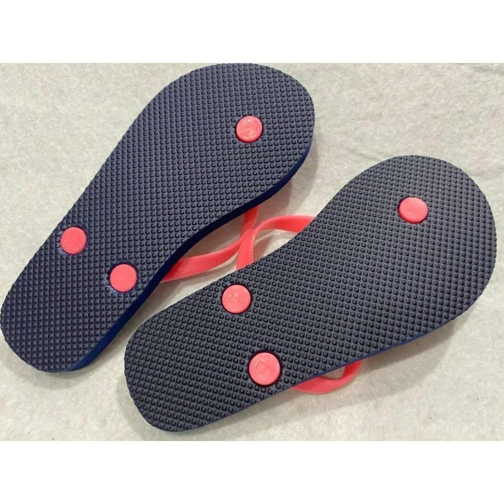 Old Navy Girls Flip Flops New Nwot Blue Flamingos‎